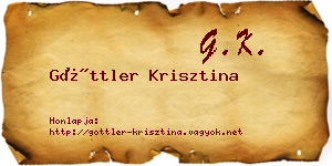 Göttler Krisztina névjegykártya